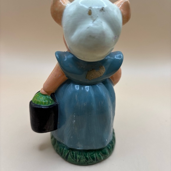 Vintage Charming Blue dress Pig piggy pig Figurine made in Korea home decor - Picture 2 of 15